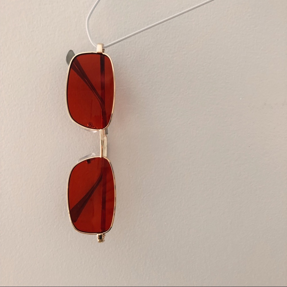 (SOLD ON DEPOP) Vintage Red Tinted Sunglasses